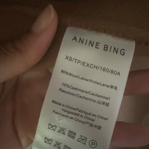 Anine Bing Cashmere Blend Quinn Coat - Picture 11 of 15